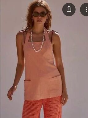 Free People Free-est Meadow Canyon Lou Lou Apron Top with Pockets NWT